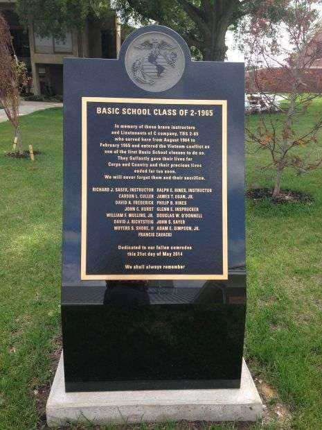 BASIC SCHOOL CLASS OF 2-1965 MEMORIAL