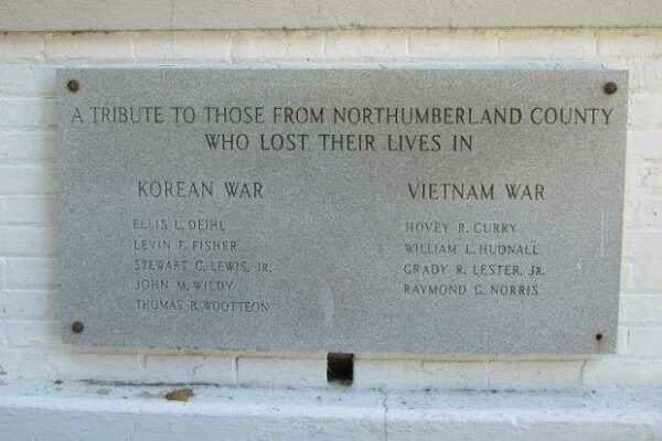 NORTHUMBERLAND COUNTY KOREAN WAR AND VIETNAM WAR MEMORIAL