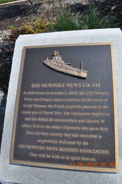 USS NEWPORT NEWS CA-148 MEMORIAL