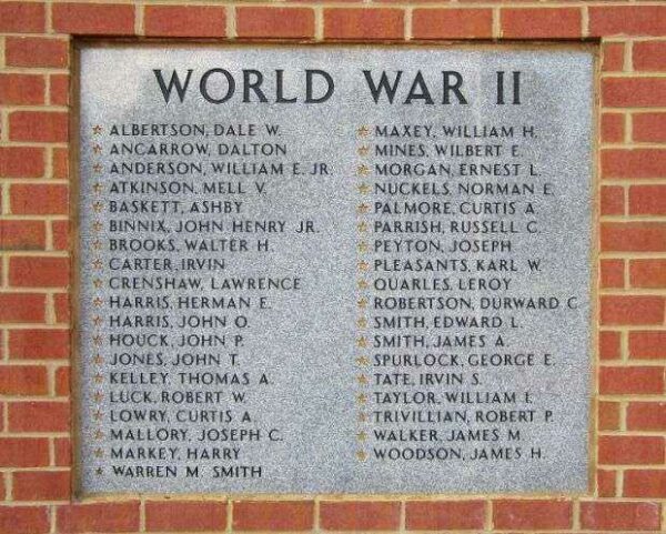 HANOVER VETERANS MEMORIAL STONE B