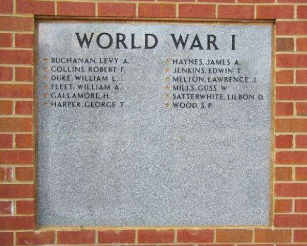 HANOVER VETERANS MEMORIAL STONE A