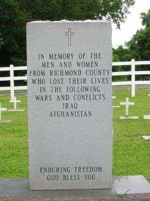RICHMOND COUNTY IRAQ & AFGHANISTAN WAR MEMORIAL