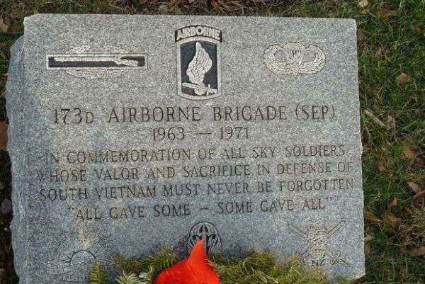 173D AIRBORNE BRIGADE (SEP) WAR MEMORIAL