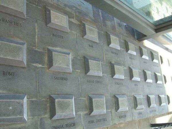 VIRGINIA WAR MEMORIAL WORLD WAR II CAMPAIGNS WALL F