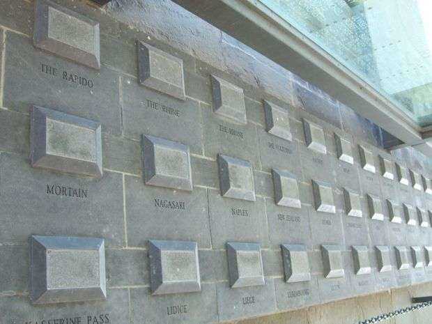 VIRGINIA WAR MEMORIAL WORLD WAR II CAMPAIGNS WALL D