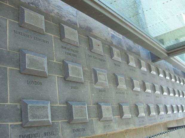 VIRGINIA WAR MEMORIAL WORLD WAR II CAMPAIGNS WALL C