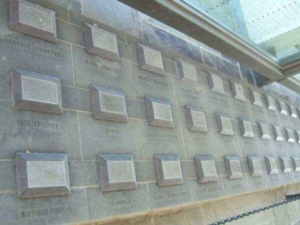 VIRGINIA WAR MEMORIAL WORLD WAR II CAMPAIGNS WALL B