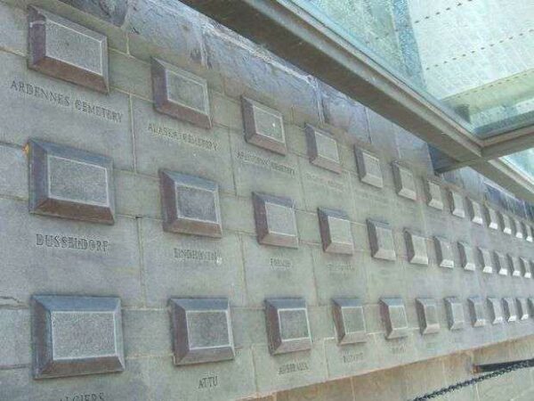 VIRGINIA WAR MEMORIAL WORLD WAR II CAMPAIGNS WALL A