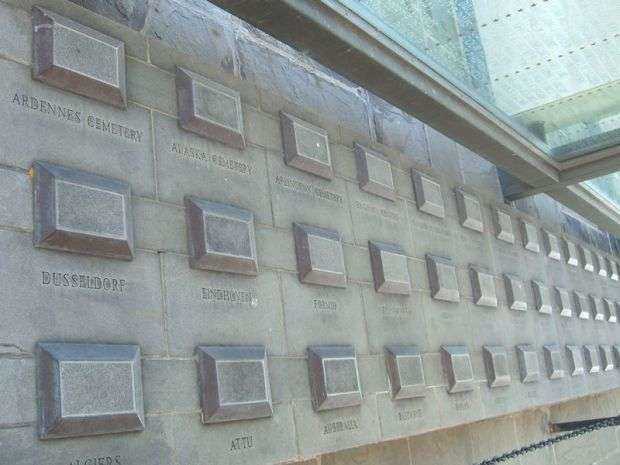 VIRGINIA WAR MEMORIAL WORLD WAR II CAMPAIGNS WALL A