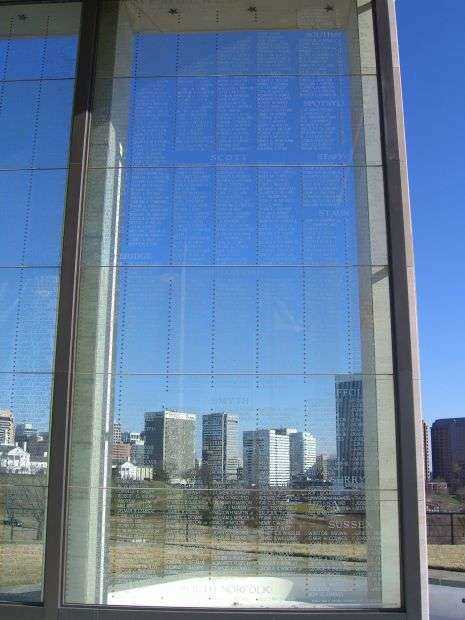 VIRGINIA WAR MEMORIAL SHRINE OF MEMORY PANEL K