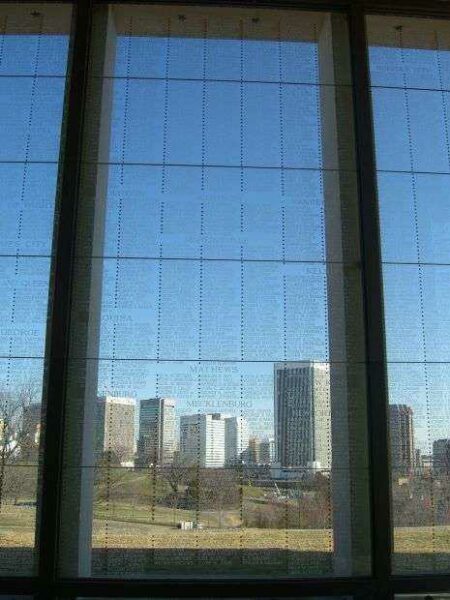 VIRGINIA WAR MEMORIAL SHRINE OF MEMORY PANEL G