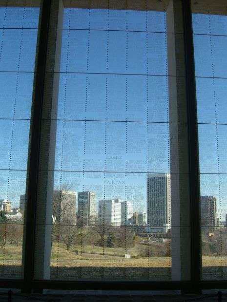 VIRGINIA WAR MEMORIAL SHRINE OF MEMORY PANEL E