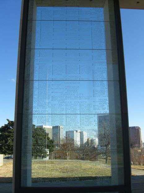 VIRGINIA WAR MEMORIAL SHRINE OF MEMORY PANEL A