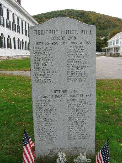 NEWFANE HONOR ROLL MEMORIAL