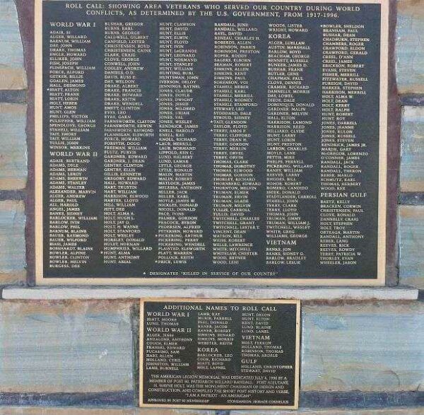 AMERICAN LEGION HIATT-HUNT POST 80 MEMORIAL PLAQUE B
