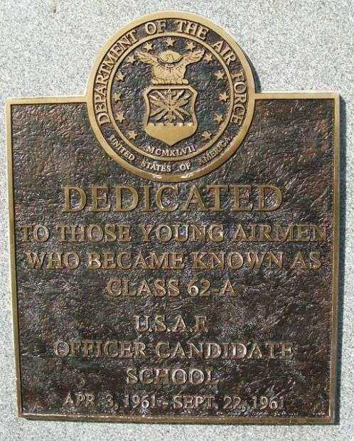 OCS CLASS 62-A MEMORIAL PLAQUE A