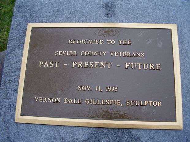 SEVIER COUNTY VETERANS MEMORIAL PLAQUE