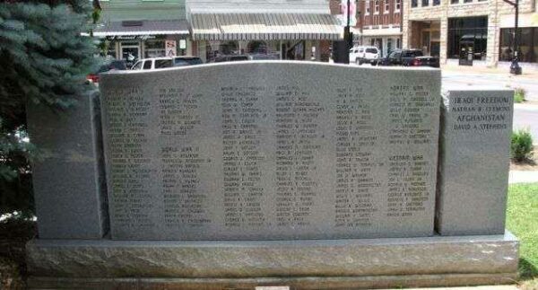 FRANKLIN COUNTY WAR MEMORIAL BACK