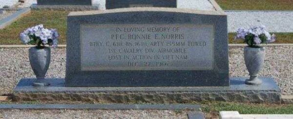 IN LOVING MEMORY OF P.F.C. RONNIE E. NORRIS