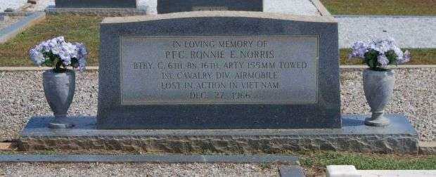 IN LOVING MEMORY OF P.F.C. RONNIE E. NORRIS