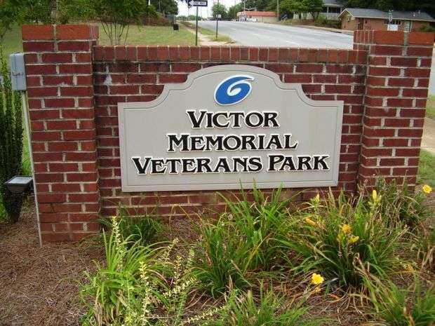 VICTOR MEMORIAL VETERANS PARK MARKER