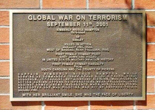 PICKENS COUNTY VETERANS MEMORIAL PLAQUE G