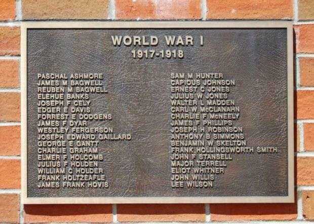 PICKENS COUNTY VETERANS MEMORIAL PLAQUE C