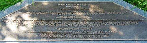 PICKENS COUNTY BUFFALO SOLDIERS MEMORIAL