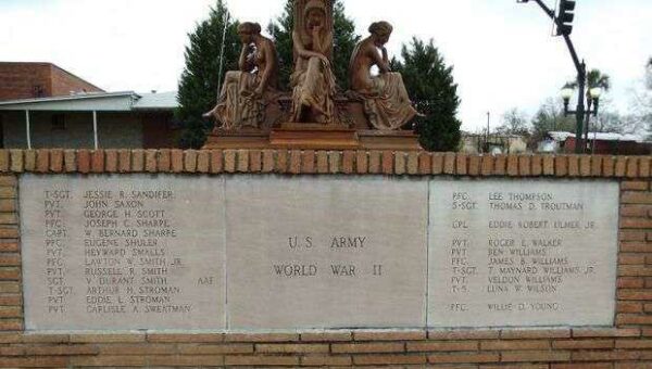 CITY OF ORANGEBURG VETERANS MEMORIAL FOUNTAIN STONE D