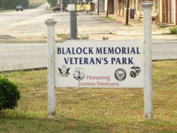 BLALOCK MEMORIAL VETERAN’S PARK MARKER