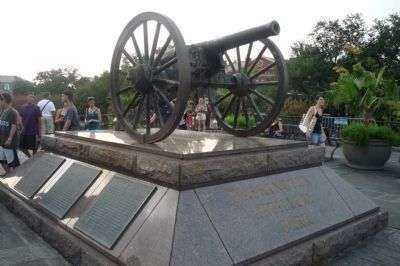 THE WASHINGTON ARTILLERY PARK  MEMORIAL CANNON