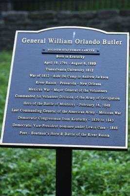 GENERAL WILLIAM ORLANDO BUTLER MEMORIAL MARKER