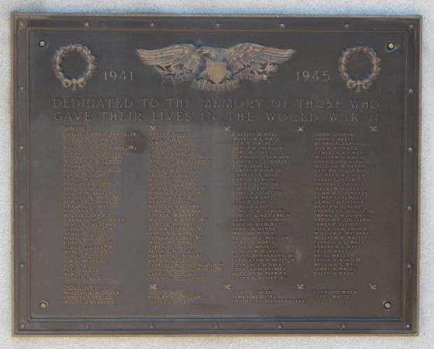 GREENWOOD COUNTY WAR MEMORIAL PLAQUE C