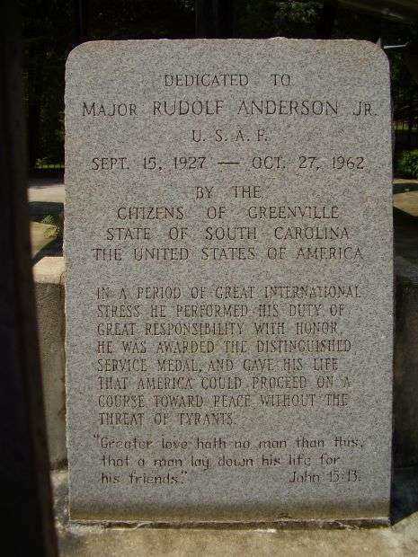 MAJOR RUDOLF ANDERSON JR. WAR MEMORIAL