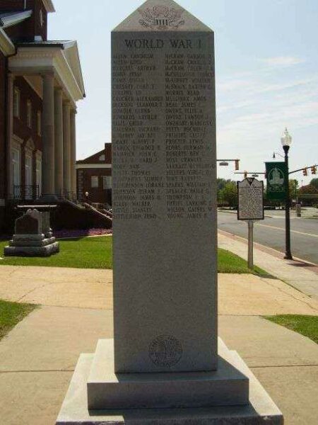 CHEROKEE COUNTY VETERANS MEMORIAL SIDE A
