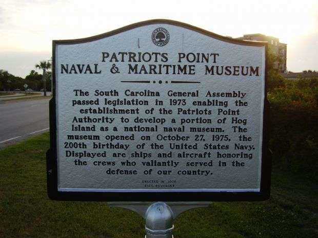 PATRIOTS POINT NAVAL & MARITIME MUSEUM MARKER