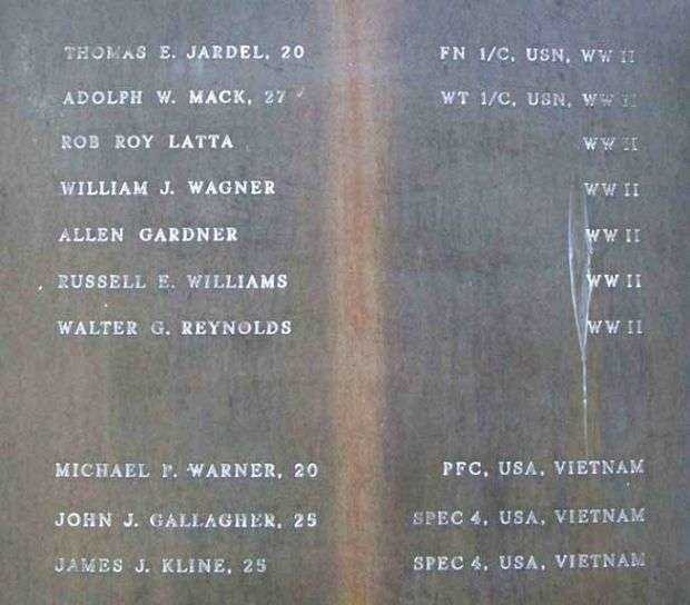 BURHOLME MEMORIAL FOR PEACE NAVY AND ARMY PANEL