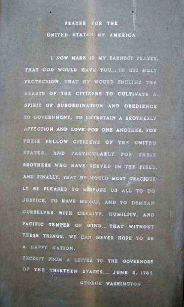 BURHOLME MEMORIAL FOR PEACE PRAYER FOR THE UNITED STATES