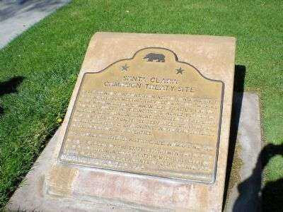 SANTA CLARA CAMPAIGN TREATY MEMORIAL PLAQUE