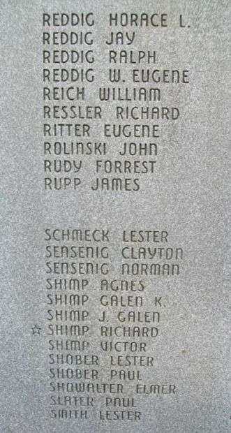 EAST COCALICO TOWNSHIP WORLD WAR II MEMORIAL STONE H