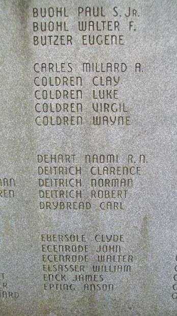 EAST COCALICO TOWNSHIP WORLD WAR II MEMORIAL STONE B
