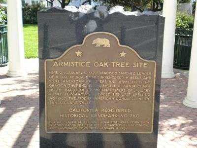 ARMISTICE OAK TREE MEMORIAL MARKER