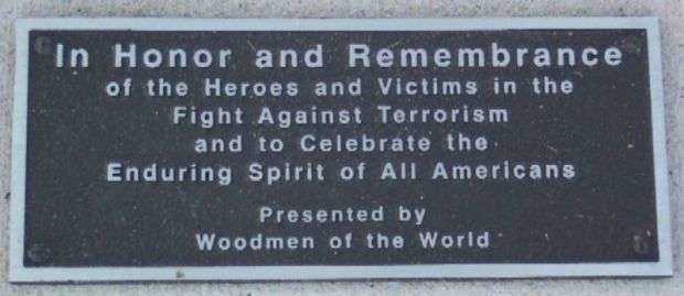 FULTON COUNTY WAR ON TERRORISM MEMORIAL PLAQUE B