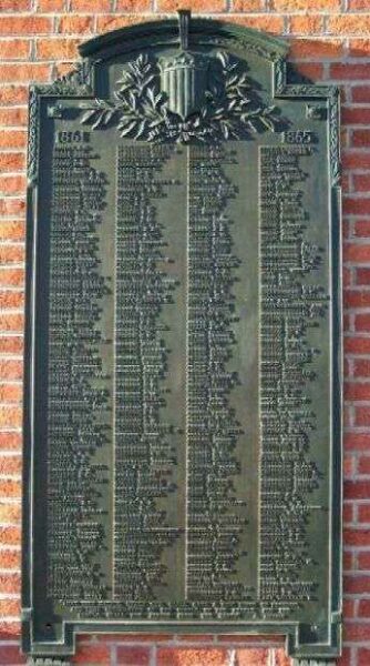 FULTON COUNTY CIVIL WAR MEMORIAL PLAQUE B