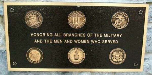 LOWER CHICHESTER VETERANS MEMORIAL DEDICATION PLAQUE