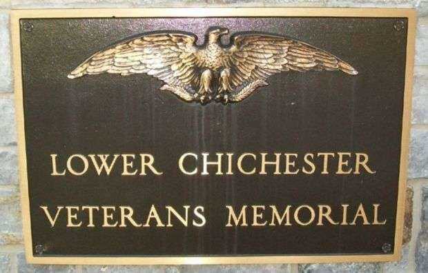 LOWER CHICHESTER VETERANS MEMORIAL PLAQUE