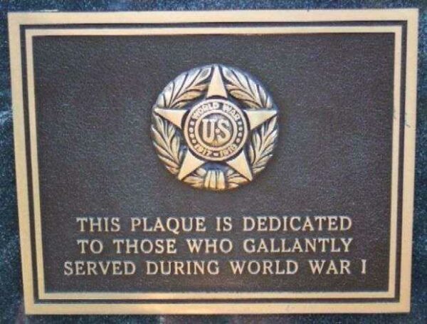 PHOENIXVILLE WAR MEMORIAL PLAQUE A