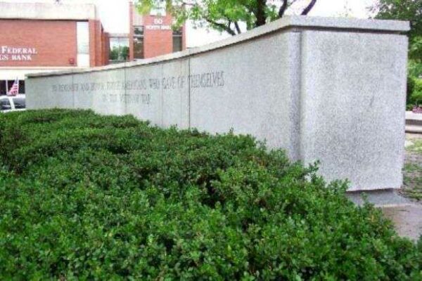 BUCKS COUNTY VIETNAM WAR MEMORIAL DEDICATION STONE
