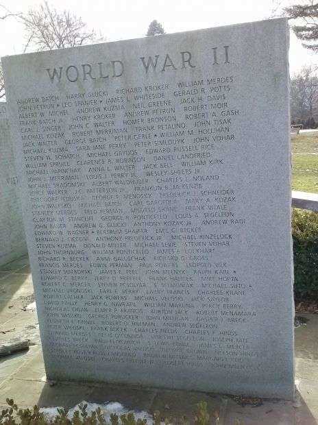 LEETSDALE VETERANS MEMORIAL HONOR ROLL STONE B