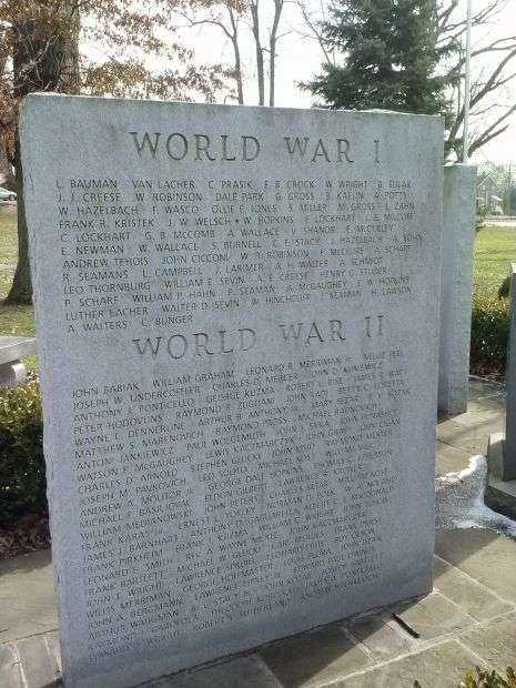 LEETSDALE VETERANS MEMORIAL HONOR ROLL STONE A